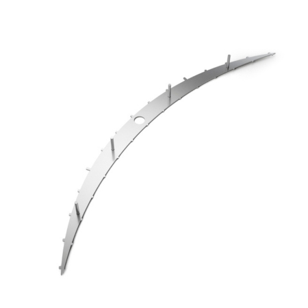 [222240] Tennant Stainless Steel Squeegee Retainer Weldment